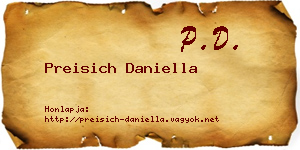 Preisich Daniella névjegykártya